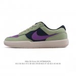 耐克Nike Sb Force 58 运动滑板鞋。这是一款将前沿创新带入街头的单品，它具有硫化杯底，具有出色的耐用性和灵活性。使用柔软皮革织物拼接，在饰面上放置