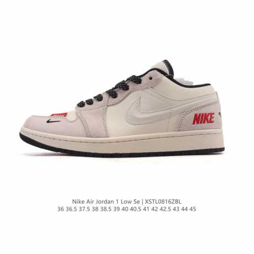 耐克 乔丹Air Jordan 1 Low Aj1 乔1 乔丹1代Aj1 低帮复古文化休闲运动篮球鞋，从1985 年面世的元年款汲取设计灵感，采用简洁大方的经典