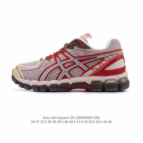 公司级Asics Gel-Kayano 20 亚瑟士运动休闲透气专业跑鞋 采用工程弹性双层再生针织密度鞋面材质 后跟3D可视Gel缓震乳胶物料 升级Ff Bla