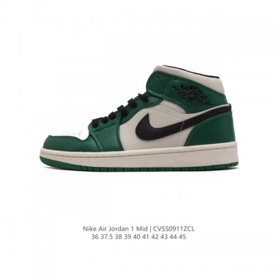 头层皮 耐克 Nike Air Jordan 1 Mid 男女子篮球鞋时尚轻盈板鞋aj1乔1运动鞋 乔丹一代 高帮复古休闲篮球鞋 。Air Jordan 1 M