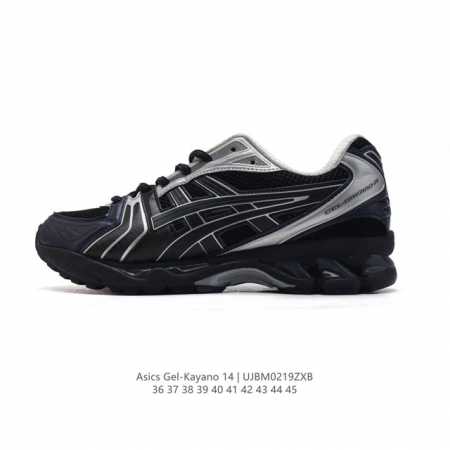 亚瑟士 Asics Gel-Kayano 14 运动休闲透气专业缓震慢跑鞋。采用工程弹性双层再生网格密度鞋面材质，后跟3D可视Gel缓震乳胶物料，升级Ff Bl - 点击图像关闭