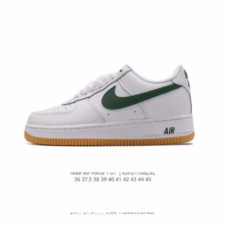 耐克 Nike Air Force 1 '07 Low 空军一号含气垫 低帮百搭厚底增高休闲运动板鞋。柔软、弹性十足的缓震性能和出色的中底设计，横跨复古与现代的 - 点击图像关闭