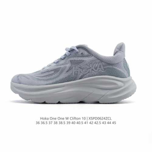 新款 Hoka One One 推出升级 Clifton 10 克利夫顿10代 男女士休闲跑步鞋轻量缓震运动鞋。Hoka One One的Clifton克利夫顿