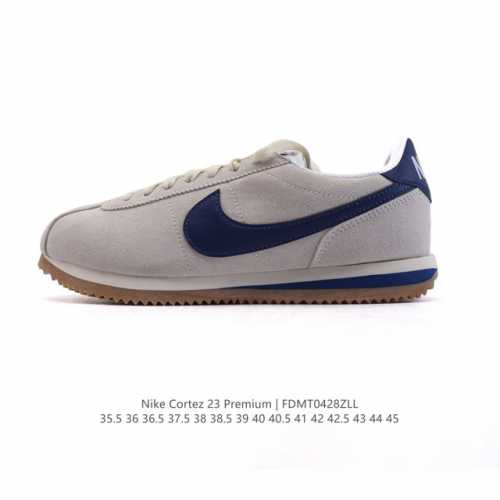 耐克 Nike Cortez 23 Premium Leather 复古运动休闲鞋 Fb6877-002时尚跑鞋，将复古与现代完美结合，为跑者带来全新体验。这款