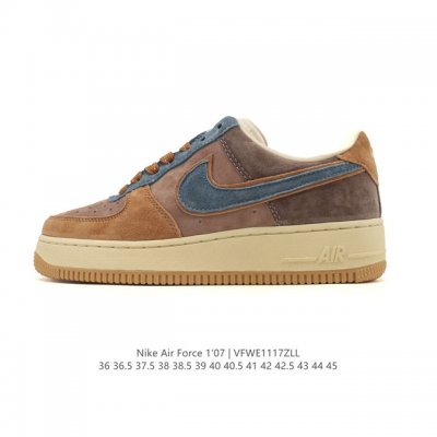 特价 耐克 Nike Air Force 1 '07 Low 空军一号含气垫 低帮 小白鞋 百搭厚底增高休闲运动板鞋。柔软、弹性十足的缓震性能和出色的中底设计，