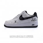 Louis Vuitton X Nike Air Force 1 Low 路易威登联名 耐克 空军一号 Af1 低帮百搭休闲厚底增高运动板鞋。柔软、弹性十足的缓