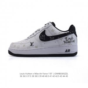 Louis Vuitton X Nike Air Force 1 Low 路易威登联名 耐克 空军一号 Af1 低帮百搭休闲厚底增高运动板鞋。柔软、弹性十足的缓