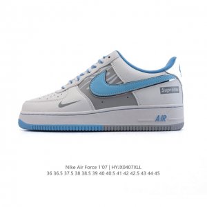 公司级 耐克 Nike Air Force 1 '07 Low 空军一号含气垫 小白鞋 低帮百搭厚底增高休闲运动板鞋。柔软、弹性十足的缓震性能和出色的中底设计，