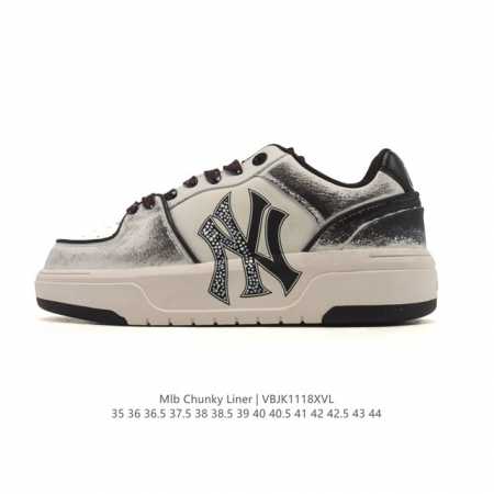 公司级 Mlb Chunky Liner Mid人气单品学长鞋系列轻量增高厚底百搭休闲运动板鞋轻便胶鞋 高级街头休閒品牌鞋。Mlb Chunky Liner 学 - 点击图像关闭