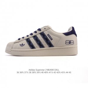 公司级 真标 阿迪达斯 Adidas Superstar 2025年新款鞋子 蛇年新款经典贝壳头系列 新款休闲板鞋潮流男女士运动鞋。鞋面柔软皮革拼接材质 标志性