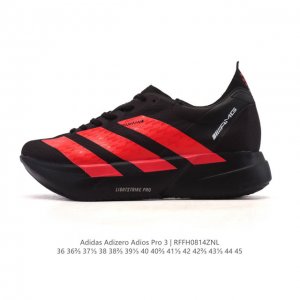 公司级 阿迪达斯 Adidas Adizero Adios Pro 4 舒适防滑耐磨 低帮 休闲跑步鞋 男女款厚度增高老爹鞋 2025年，Adidas推出了Ad