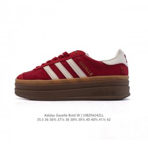 特价 真标 阿迪达斯 Adidas 2025年新款 新年鞋子 三叶草 Gazelle Bold复古怀旧风厚底增高运动板鞋潮。阿迪达斯万年不败的人气鞋款Gazel