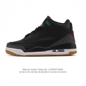 公司级 耐克 乔丹 Aj3 耐克 Nike Air Jordan 3 Retro Se 乔3 倒钩 中帮复刻篮球鞋 乔丹3代 三代 男女子运动鞋，作为 Aj 系
