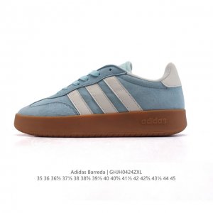 公司级 阿迪达斯 Adidas Barreda 考拉派对 复古休闲 清新 舒适百搭 德训鞋 T字头 防滑耐磨 低帮 板鞋 男女同款运动鞋。鞋头加宽设计提升了穿着