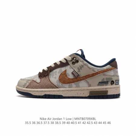 耐克 乔丹air Jordan 1 Low Aj1 乔1 乔丹1代aj1 低帮复古文化休闲运动篮球鞋。该鞋款从 1985 年元年款汲取设计灵感，焕新演绎简约经典 - 点击图像关闭