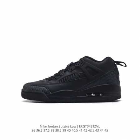耐克 Nike Jordan Spizike Low 经典爆裂纹复古运动篮球鞋！全新低帮造型吸睛！整双鞋在融合了 Air Jordan 经典鞋款中的标志性元素之 - 点击图像关闭