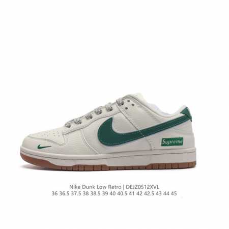 耐克 Nike Dunk Low Retro 运动鞋复古滑板鞋 男女鞋。作为 80 年代经典篮球鞋款，起初专为硬木球场打造，后来成为席卷街头的时尚标杆，现以经典 - 点击图像关闭