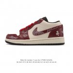 耐克 乔丹Air Jordan 1 Low Aj1 乔1 乔丹1代Aj1 低帮复古文化休闲运动篮球鞋。从1985 年面世的元年款汲取设计灵感，采用简洁大方的经典