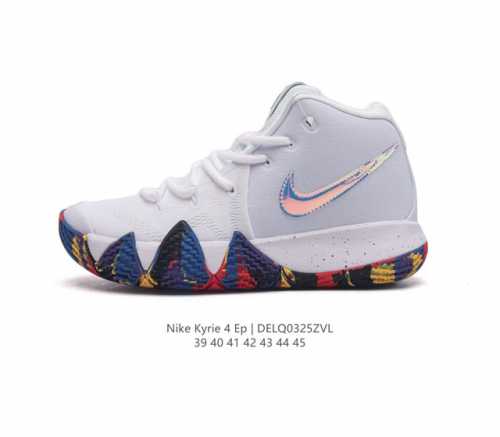 耐克nike Kyrie Low 4 Ep 欧文4代低帮男子实战篮球鞋 鞋身轮廓延续欧文一贯的犀利造型 鞋面采用轻质网面搭配皮革呈现 兼顾轻质透气与支撑包裹 上