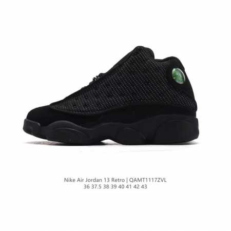 耐克 Nike Air Jordan 13 Retro 高帮 Aj13 乔丹13代 乔丹篮球鞋系列运动鞋，Airjordan 13以黑豹的风格制成，从猫咪般的反 - 点击图像关闭