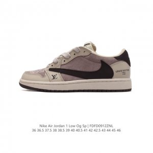 公司级 真标 耐克 Nike Air Jordan 1 Low Og Sp Military Blue Aj1乔1 倒勾 路易威登联名 低帮篮球鞋 Aj1 乔丹
