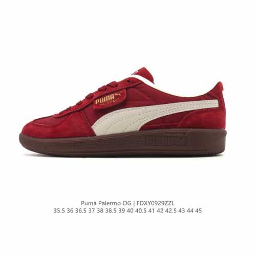 彪马puma palermo Og 防滑耐磨低帮德训板鞋 男女运动鞋，Army Trainer Og休闲鞋沿用德训鞋经典外观 鞋身和鞋舌分别添加了品牌标志性 L