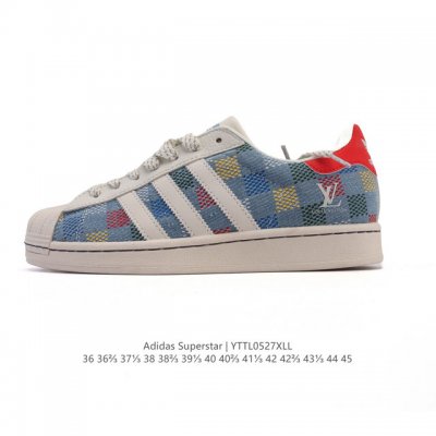 公司级 阿迪达斯 Adidas Superstar 2025年新款鞋子 蛇年新款 Gucci联名 经典贝壳头系列 新款休闲板鞋潮流男女士运动鞋 鞋面帆布织物拼接