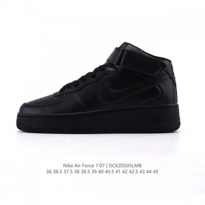 nike Air Force 7 Mid Af1耐克 空军一号 Af1 中帮 魔术贴 厚底增高运动板鞋 原楦头原纸板 打造纯正空军版型。专注外贸渠道 全掌内置蜂