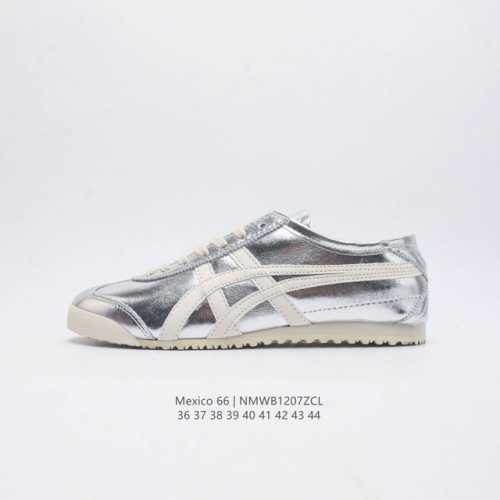 Asics 亚瑟士 男女鞋真标半码制 日产经典老牌-鬼塚虎 Onitsuka Tiger Mexico 66经典墨西哥系列复古经典百搭板鞋休闲运动鞋慢跑鞋 采用