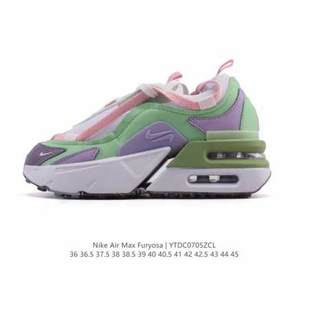 耐克 Nike Air Max Furyosa 男女子运动鞋气垫 厚底增高板鞋。采用灵感源自 90 年代疾速跑鞋的前卫外观，以新颖巧思大胆演绎时尚风范与舒适性能 - 点击图像关闭