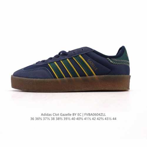 阿迪达斯 Adidas Originals与陈冠希再度携手推出合作鞋款Clot Gazelle By Edison Chen 时尚运动板鞋 德训鞋，作为双方长期