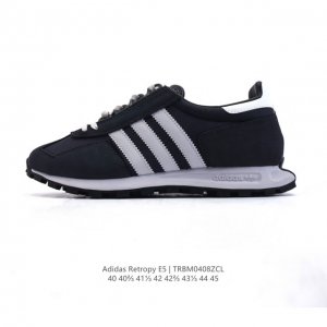 阿迪达斯 新款 三叶草 厚底 Adidas Retropy E5 新款 爆米花 低帮经典运动鞋潮厚底增高男士慢跑鞋。以70年代经典跑步鞋为灵感，新鲜演绎复古造型