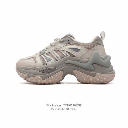 公司级 斐乐 女款老爹鞋 Fila Fusion 厚底增高跑步鞋 百搭运动板鞋 意大利百年经典运动品牌，网红单品 小红书推荐爆款 Fila斐乐新款小白鞋斐乐潮牌 - 点击图像关闭