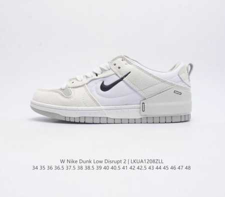 耐克nike Dunk Low Disrupt 2 轻量扣篮破坏二代系列全新解构风低帮休闲运动滑板板鞋男女子运动鞋 该款运动鞋采用靓丽惹眼的专属定制设计 革新升 - 点击图像关闭