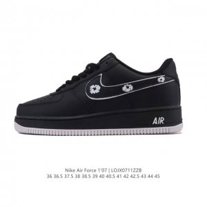 真标 耐克 Nike Air Force 1 '07 Low 空军一号含气垫 小白鞋 低帮百搭厚底增高休闲运动板鞋。柔软、弹性十足的缓震性能和出色的中底设计，横