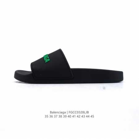110 balenciaga/巴黎世家拖鞋 家居休闲拖鞋 沙滩拖鞋 男女鞋广东原产，采用Pu高密度防滑橡胶鞋底及3D立体Tpu光泽上盖材质，配置正确包装物及灰色 - 点击图像关闭