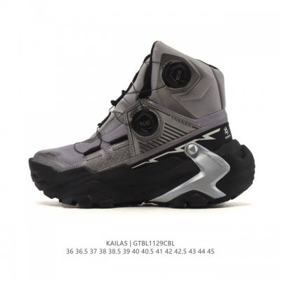 新品公司级 Kailas凯乐石 中高帮登山鞋男Gore-Tex防水缓震抓地重装运动徒步鞋 适合多日中高强度负重的徒步登山鞋。 内靴采用Gore-Tex科技，这项
