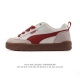 puma 彪马 男女运动板鞋，原楦原纸版开发版型，采用环保纤维革组合翻毛皮饰片鞋面材质，外置耐磨橡胶大底蕾哈娜同系面包鞋太好看了！彪马puma park Lif