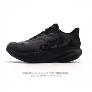新品公司级 Hokaoneone男女春季竞速跑步鞋Cielox1 马拉松专业跑步鞋Hoka运动跑鞋Cielo X1 定位马拉松破3选手。上下两层双密度Peba泡
