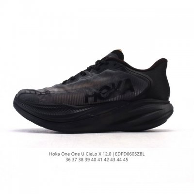 新品公司级 Hokaoneone男女春季竞速跑步鞋Cielox1 马拉松专业跑步鞋Hoka运动跑鞋Cielo X1 定位马拉松破3选手。上下两层双密度Peba泡