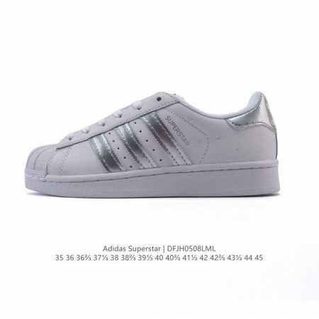 公司级 阿迪达斯 Adidas Superstar 2025年新款鞋子 蛇年新款经典贝壳头系列 新款休闲板鞋潮流男女士运动鞋 。鞋面柔软皮革拼接材质 标志性的贝 - 点击图像关闭