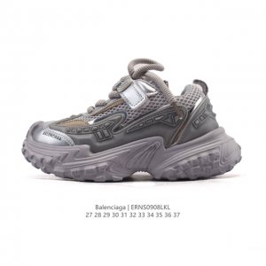 童鞋 潮奢 巴黎世家 Balenciaga 厚底增高板鞋老爹鞋儿童运动鞋，Balenciaga 最新爆款低帮系带休闲运动板鞋 专柜同步上架香港、美国、巴黎各大时