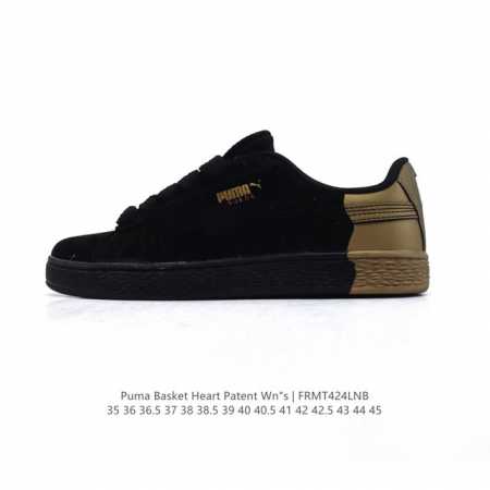 彪马 puma Basket Heart patent 男女士厚底增高休闲板鞋。puma Basket以puma Suede为设计原型,1971年以篮球鞋为设计 - 点击图像关闭