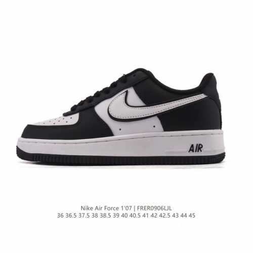 耐克 Nike Air Force 1 '07 Low 空军一号含气垫 低帮百搭厚底增高休闲运动板鞋。柔软、弹性十足的缓震性能和出色的中底设计，横跨复古与现代的