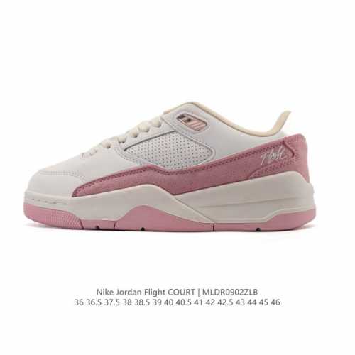 耐克 Nike 乔丹 Jordan Flight Court 时尚休闲 防滑耐磨 低帮运动鞋 复古篮球鞋 男女同款 Jordan 新鞋型 又来了！新配色曝光！滑