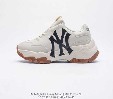 韩国mlb 男女复古老爹 Mlb Bigball Chunky Dia Mono 复古印花 男女厚底增高纽约洋基队老爹运动休闲鞋 Mlb他们家老爹鞋一直都是深受 - 点击图像关闭