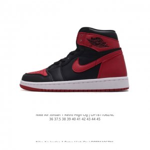 公司级 耐克 男女同款运动板鞋 Nike Air Jordan 1 Retro High OG 乔丹一代aj1 乔1 AJ1 篮球鞋复刻运动鞋。皮面高帮板鞋的设