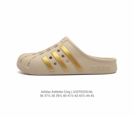 阿迪达斯adidas Adilette Clog夏季时尚舒适男女士包头凉拖鞋 高品质 厚底增高一字拖鞋沙滩鞋 休闲运动拖鞋 脚极感致舒适 类型 男女鞋 货号 H - 点击图像关闭