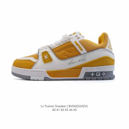 180 【公司级】路易威登 Louis Vuitton Lv路易威登板鞋 时尚运动鞋潮厚底增高男鞋。舒适防滑底和百搭性霸屏整个时尚娱乐圈，细节调整完美主义！采用