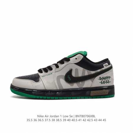 真标性比价新配色出货Air Jordan 1 Low Panda 低帮 熊猫 AJ1 乔丹1代 aj1 乔1 低邦乔丹篮球鞋系列 鞋身采用灰色打造鞋身框架，辅以 - 点击图像关闭